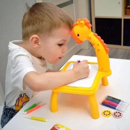 Children Led Projector Art Drawing Table Toys Kids Painting Board